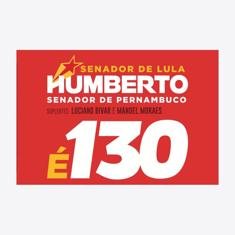 Bandeira da campanha É 130