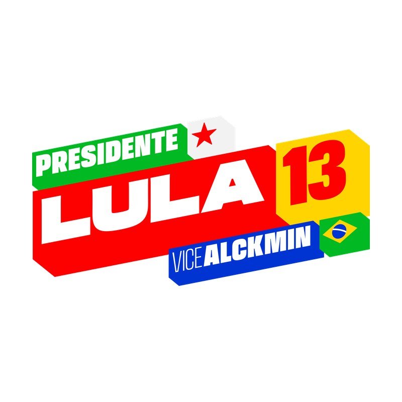 Marca oficial da campanha Lula 13