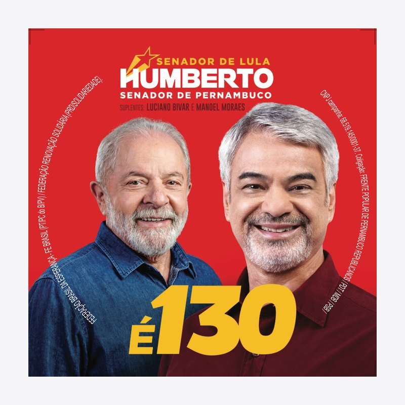 Praguinha da campanha Humberto 130